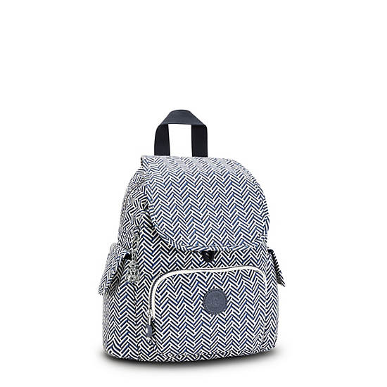 Kipling City Pack Mini Printed Sırt Çantaları Beyaz | TR 1721LI